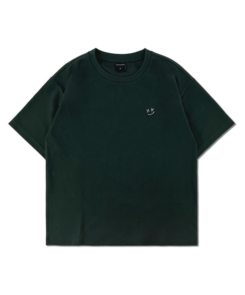 Eonoideu Smile Logo Short Sleeve T-Shirt Lq7Tu436_Dark Green