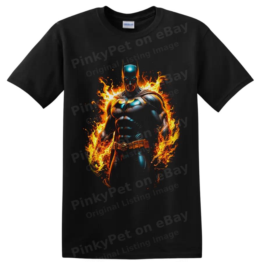 Batman White Lantern Brightest Day Fire Hero Graphic T Shirt Fan Art Epic Tee
