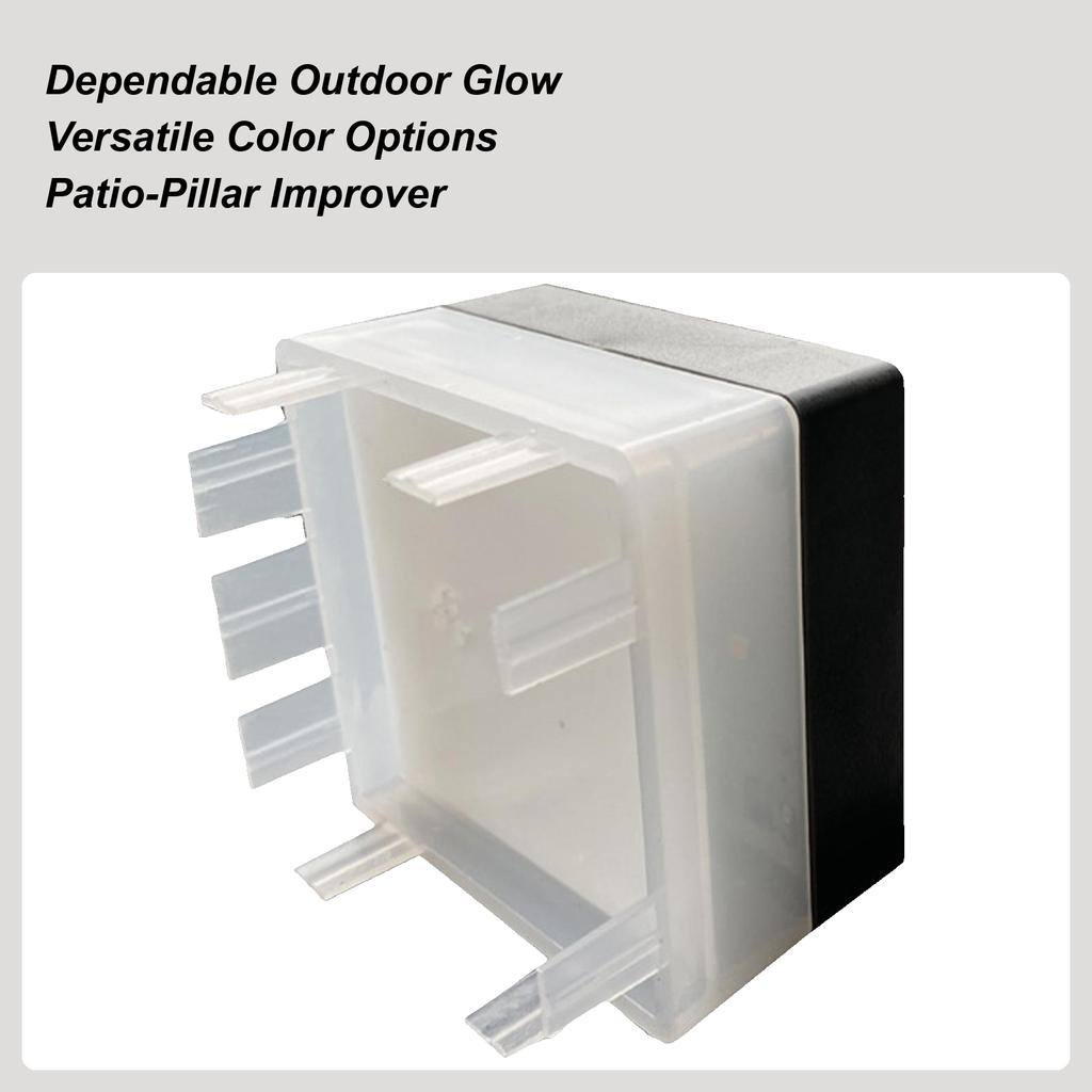 Fence Post Solar Light Modern No-Wiring Illumination Fence Light Post Cover Solar Charging For Terrace Road Gate Garden Balcony