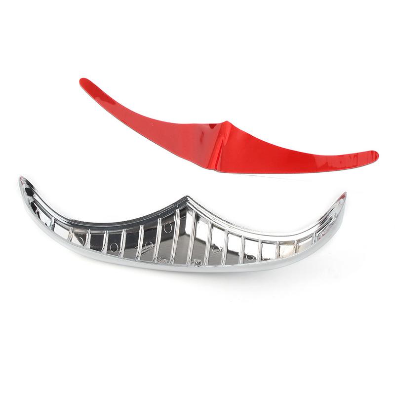Chrome Motorbike Front Fender Leading Edge Accent Trim Replacement for Harley Davidson Road Glides Street Glides Dyna