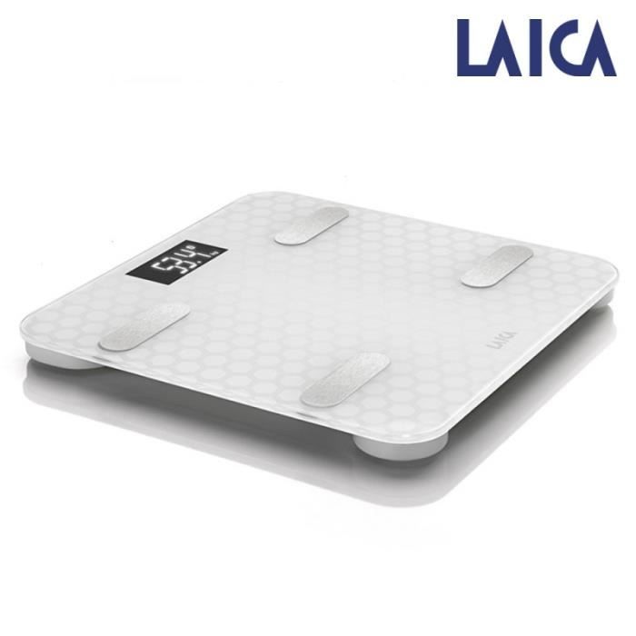 Échelle Bluetooth - Laica - PS7011 - 180kg - Analyse Corporelle - Blanc
