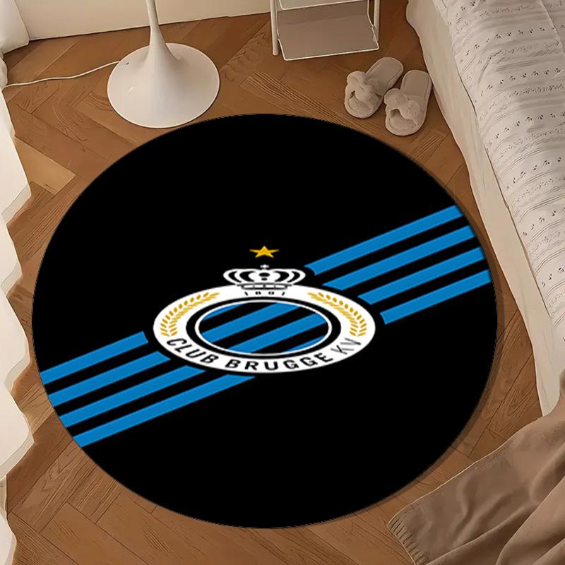FC Brugge Crest Round mat Home Decor, Chair rug For livingroom,Bedroom, doormat home decor Birthday Gift Christmas Gifts