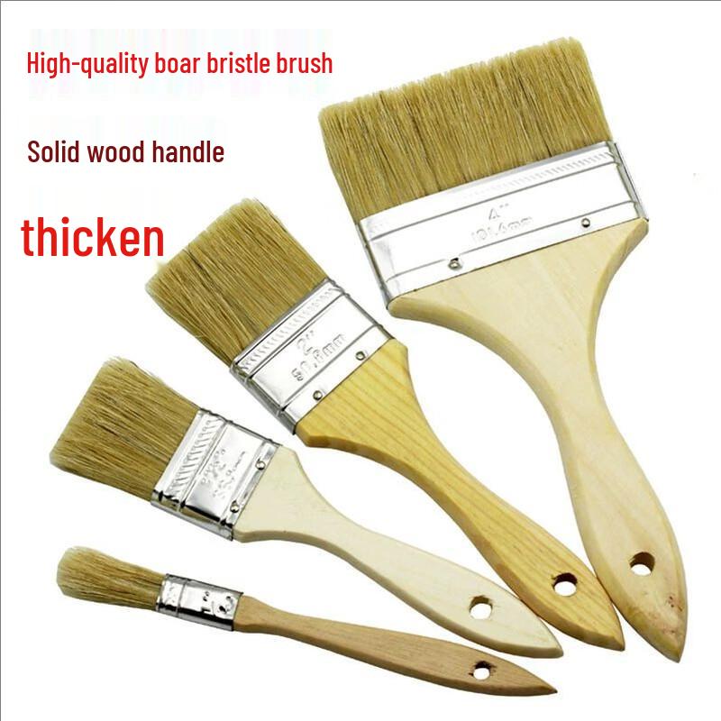 Huazhong Keta 5-inch Thickened Pig Bristle Flat Brush