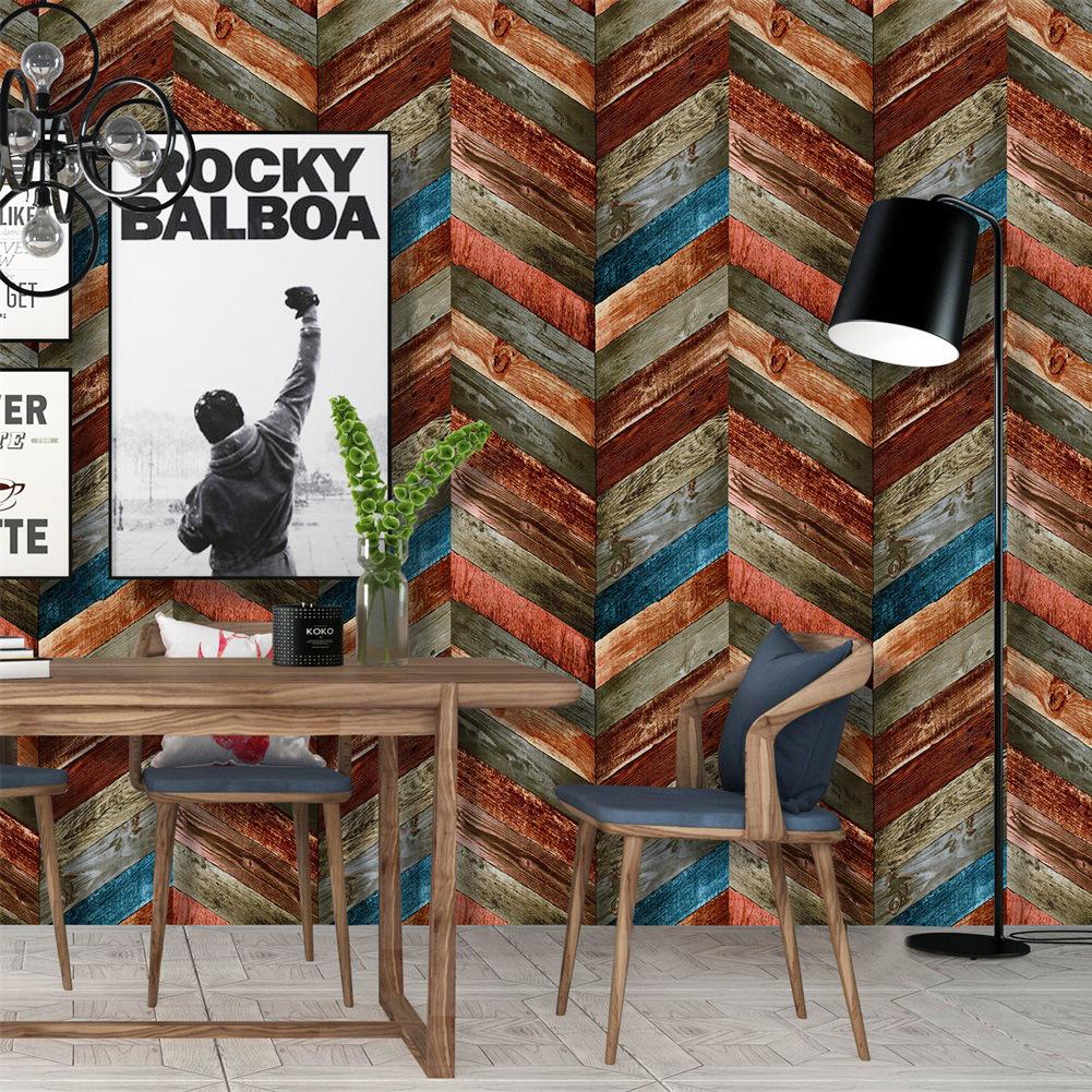 Colourful Wood Grain Peeling Adhesive Paper Furniture Decoration DIY Self-adhesive Film Solid Wood Touch Surface Easy To Clean