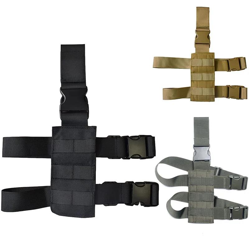 Practical Molle Drop Leg Platform Panel Gun Holster Plate Adapter Universal Pistol Hunting Magazine Pouch Thigh Rig