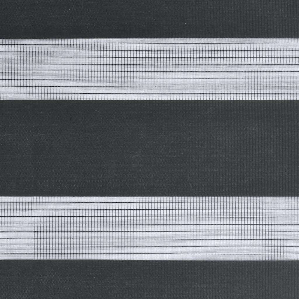 Double Zebra Blind Black 100x150 cm Fabric Width 95.9 cm Polyester