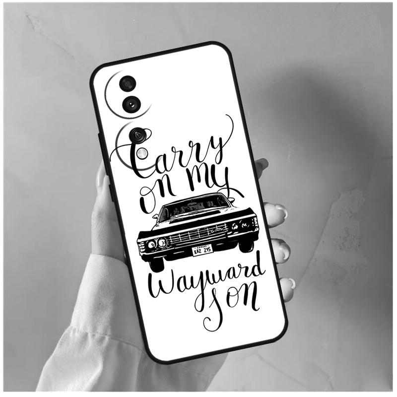 Supernatural CARRY ON MY WAYWARD For Honor Magic 7 Lite 6 5 8 Pro Case For Honor X9d X9b X9c X9a X8c X8b 200 400 50 70 Win RT