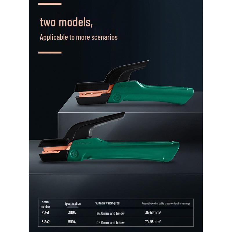 SATA Werkzeuge Schweißzangen in Industriequalität: 300A/500A Reinkupfer-Halter (Modelle 31341/31342)