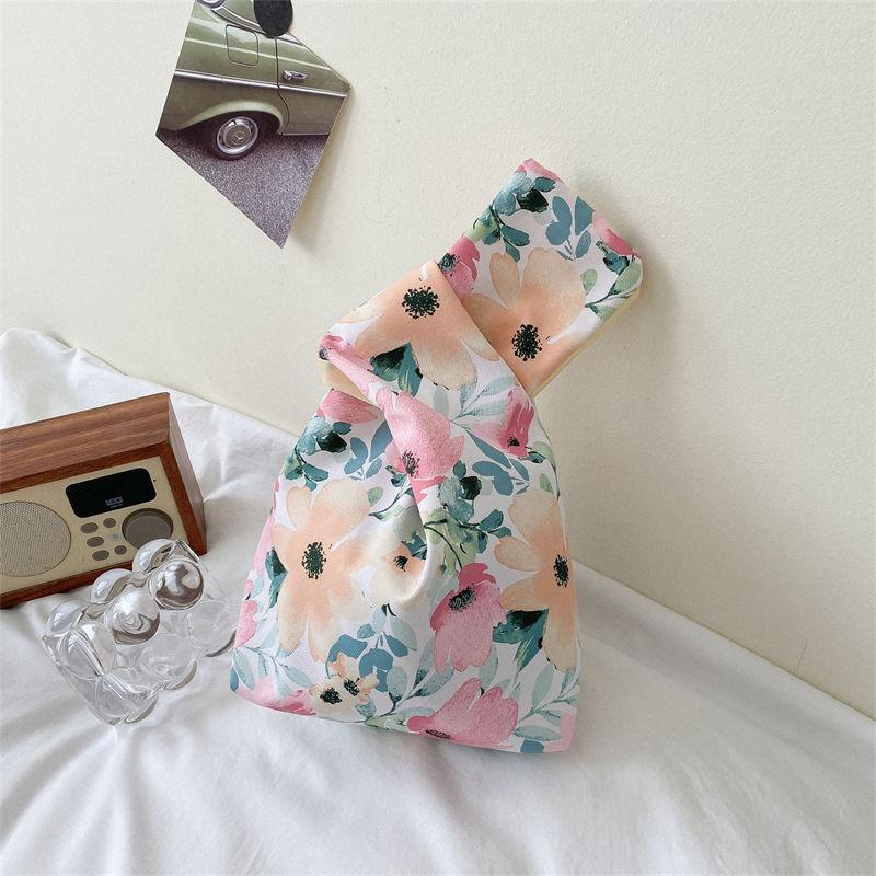 Japanese Simple Wrist Bag, New Retro Plaid Key Storage Bag, Small Bag for Work with Baby