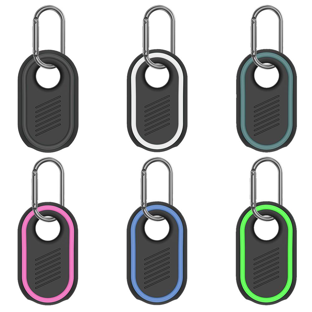 Silicone Case Shockproof Protective Case with Keychain Washable Soft Protective Sleeve Skin Cover for Samsung Galaxy SmartTag2