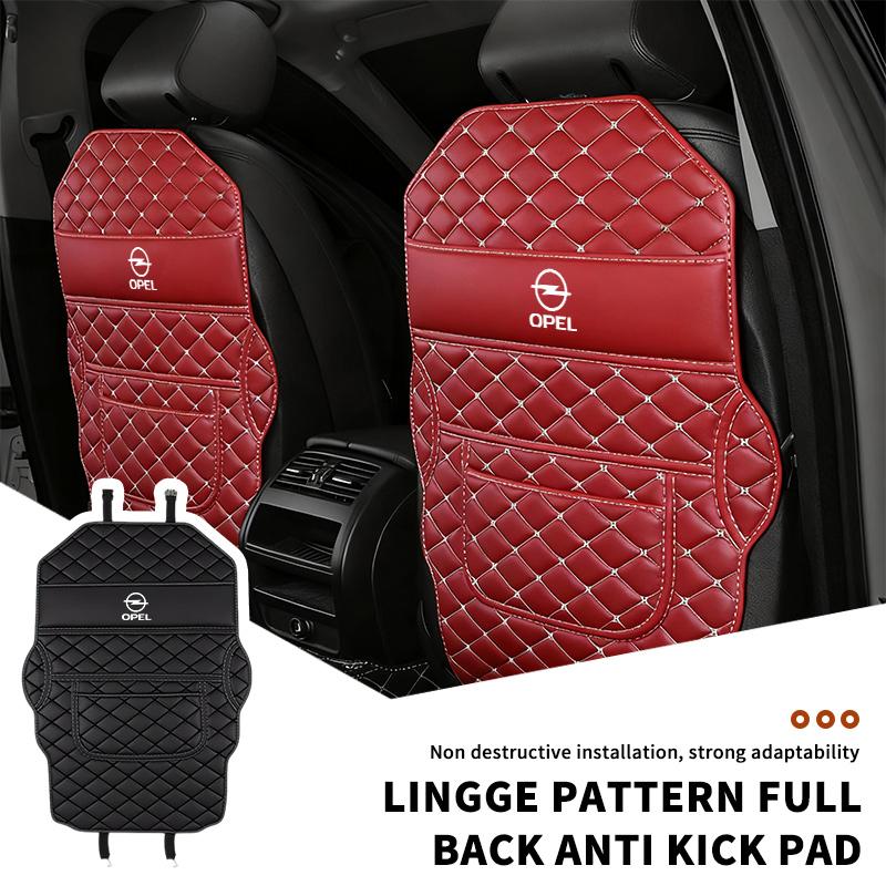 Leather Car Back Seat Protector Seat Mud Anti-Child-Kick Pad For Opel Astra G H J K F Corsa D Zafira B Insignia Mokka Regal