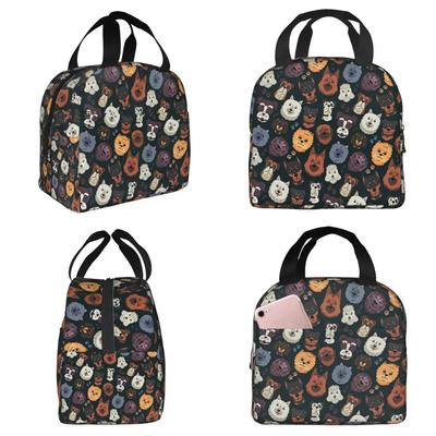 Cute Various Small Dog Animals Insulated Lunch Bag for Kids School Cooler Thermal Food Box Tote Portable Lunch Boxes Container