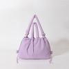 Ielgy Large-Capacity Solid Color Cotton-padded Clothes Bag All-Match Cross-Body Shoulder Bag