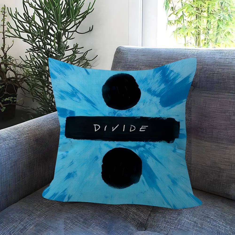 Pop Singer E-Ed S-Sheeran Play Double-Sided Printed Pillow Cover Short Plush Suitable Living Rooms Bedrooms Throw Cushion Cover