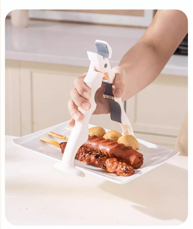 Three-in-One Non-Slip Silicone Bowl Tongs - Anti-Scald Household Plate Lifter