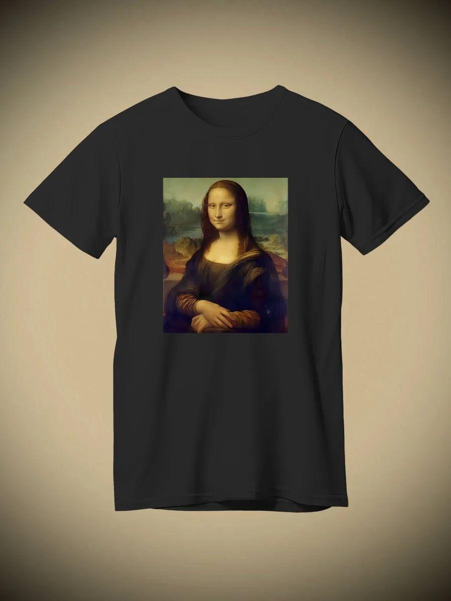 Mona Lisa painting T-shirt 4XL