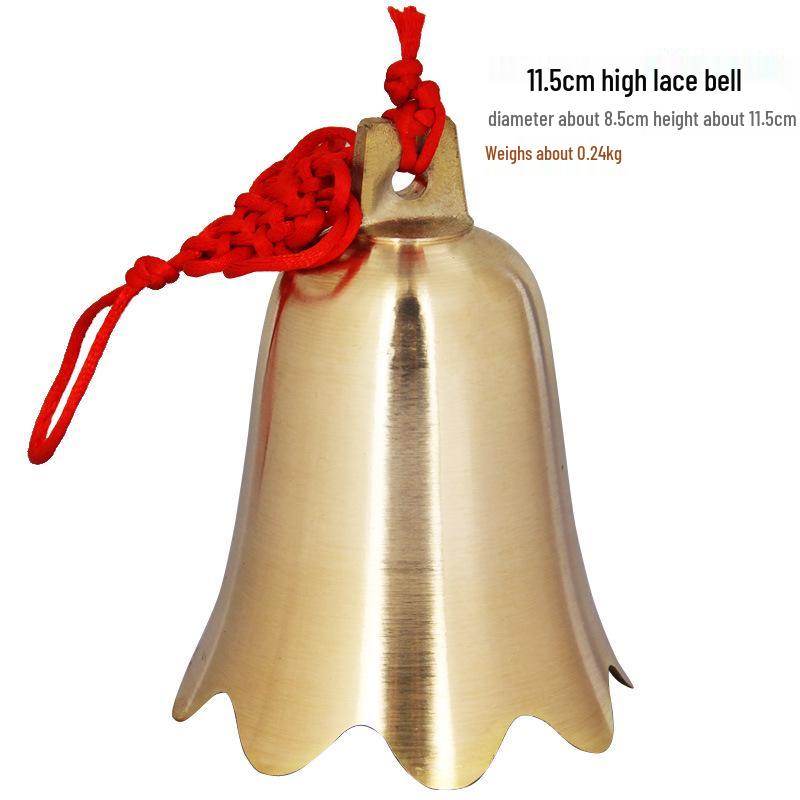 Houdeju Copper Bell & Six Emperors Coins Pendant Wind Chime Ornament