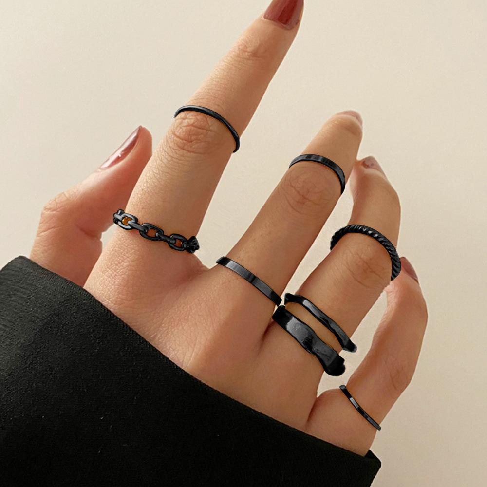 Set di 12 Anelli a Forma di Cuore Colore Oro per Donna Moda Zirconia Cubica Stella Geometrici Anelli da Dito Femminili Semplici alla Moda Gioielli Regali