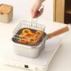 Stainlessed Steel Oil Filter Pot Deep Fryers Basket Set Efficient Frying Solution Heat Resistant Handle Kitchen Appliance