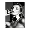 Vintage Sexy Supermodel Kate Moss Poster Rauchend Leinwandbild Druck Wandkunst Feministische Mode Wandkunst Bild Hoom Dekor