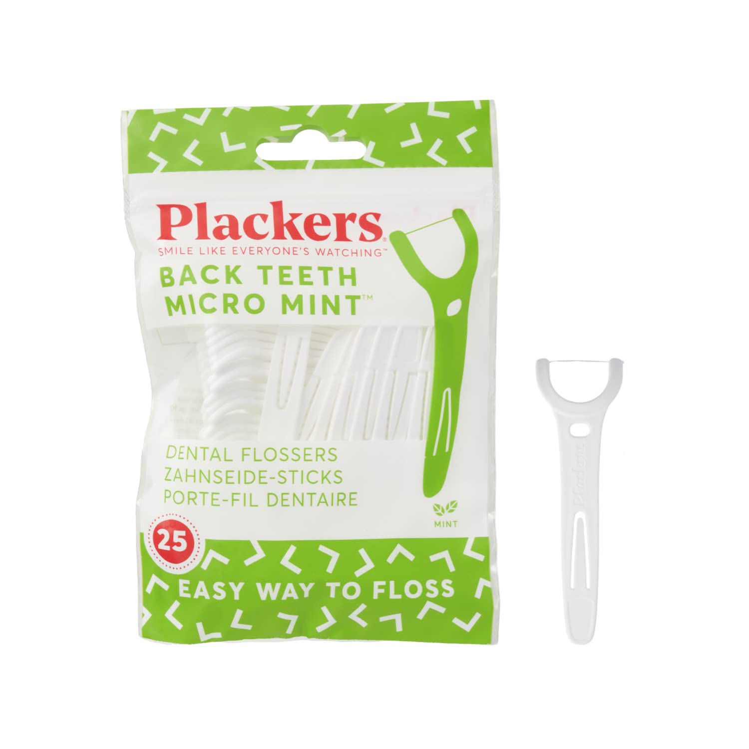

Зубная нить Plackers Deep Clean со вкусом мяты 25 шт. Y-образной формы (1)