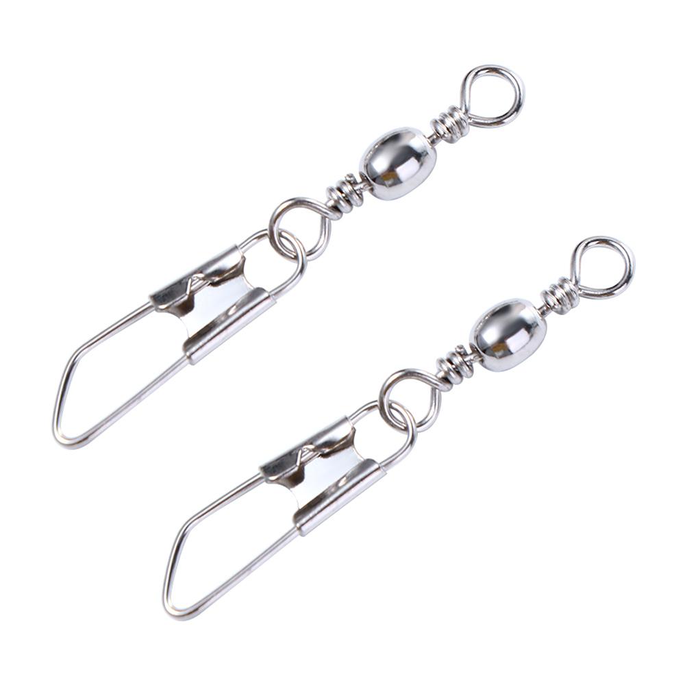 Pin Connector Interlocking Snap Fishing Connector Fishing Swivels Solid Ring Metal Connector