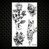 Realistic Quotation Dandelion Temporary Tattoos For Women Adult Fake Flowers Crown Moon Tattoo Sticker Waterproof Body Art Tatoo