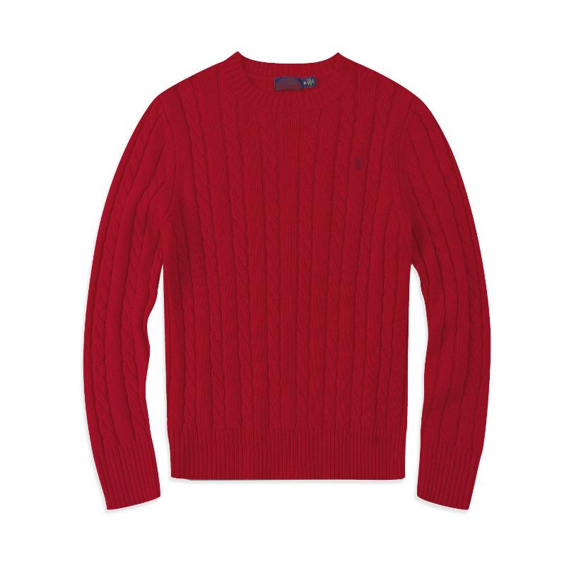 Men's Trendy Autumn/Winter Knit Polo Sweater: Fashionable Round Neck Pullover for Youthful Style