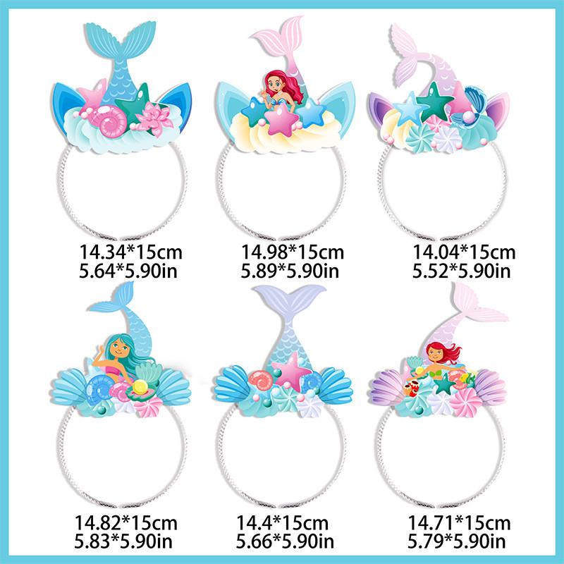 Mermaid Headbands Inspired With Cartoon Style For Festive Event Decor Photos And