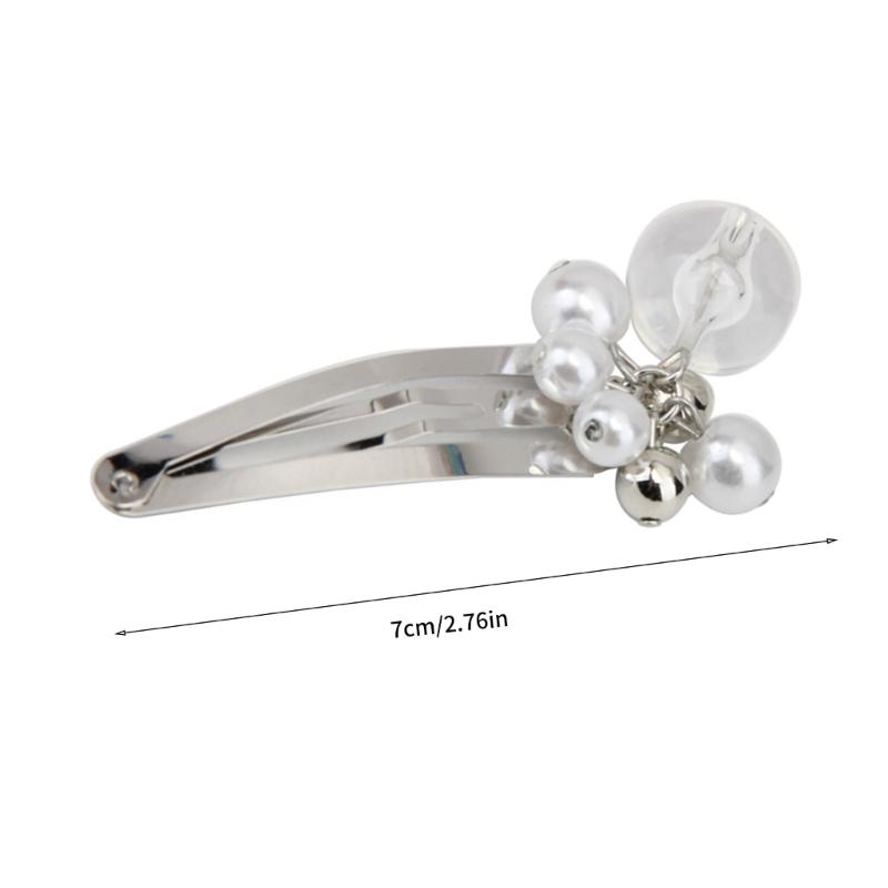Fashionable Hair Fixation Accessory Beautiful Pearls Hair Clip Accessory Unique Hair Pin Barrettes for Parties Dates