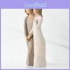 Modern Minimalist Resin Sister Sculpture Gift For Birthdays And Holidays