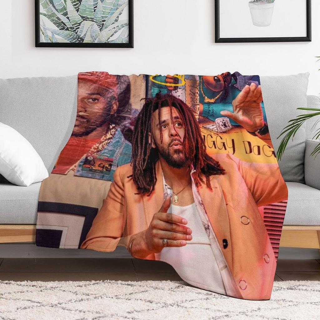 J Cole ein König Cole Cole Welt Kuscheldecke Stilvolle Dekorationsdecke Geschenk für Freunde Mitbewohner