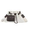 Retro drawstring shoulder bucket bag women's summer casual versatile large-capacity messenger bag tide