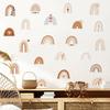 Wall Sticker 21Pcs Removable Stickers Rainbow Clouds PVC 76*58cm Size After Splicing Home Decoration For Bedroom Bathroom