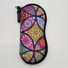 2D Flat Tree Of Life Glasses Case, Ultra-Light Portable Zip Pouch W/ Keychain, Unisex For Regular/Reading Glasses,Zipper