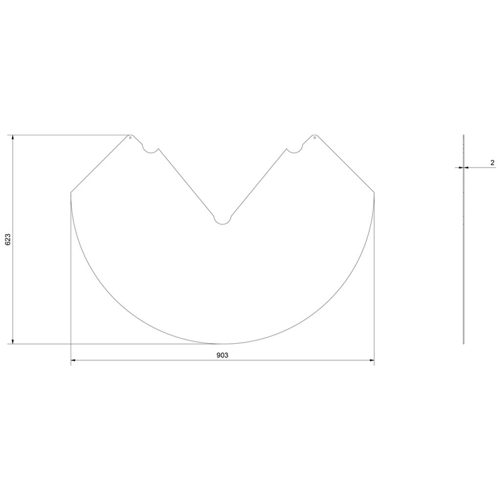 Semicircular Base (sheet Metal) for REN Stove