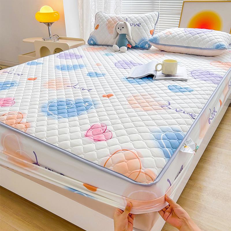 ins mattress protective cover Class A mattress cover dormitory bed cover bedspread all-inclusive padded Simmons protective cover three-piece set