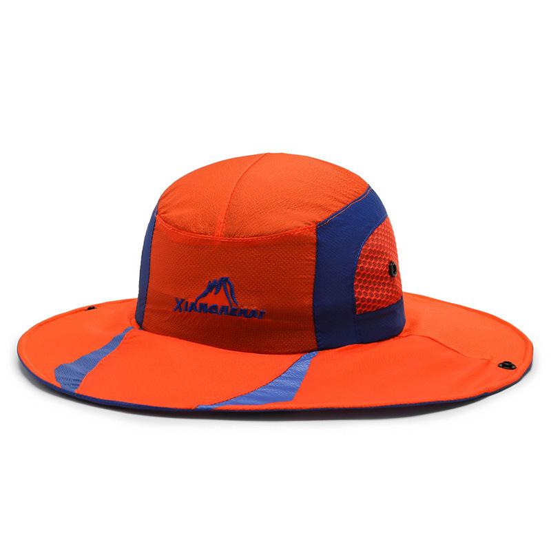 New bucket hat summer mountaineering windproof women's sun protection breathable light sun protection fishing