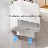 Bathroom Tissue Storage Box Large Capacity Plastic Waterproofed Design Wall Mounted For Bathrooms