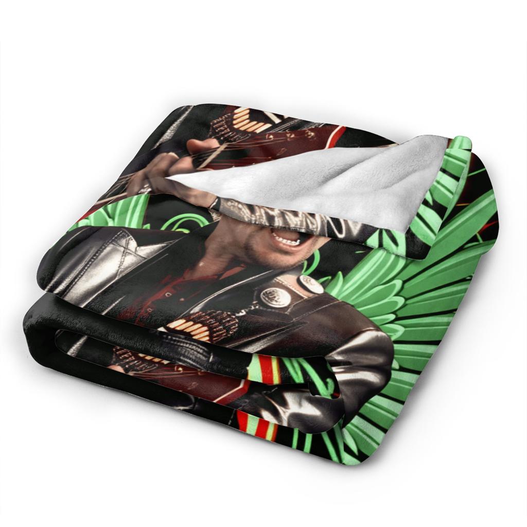 French Singer Johnny Hallyday Rock Star Blanket Quality Warm Soft  Throw Blanket Spring Boy Girl Couch Chair Bedspread