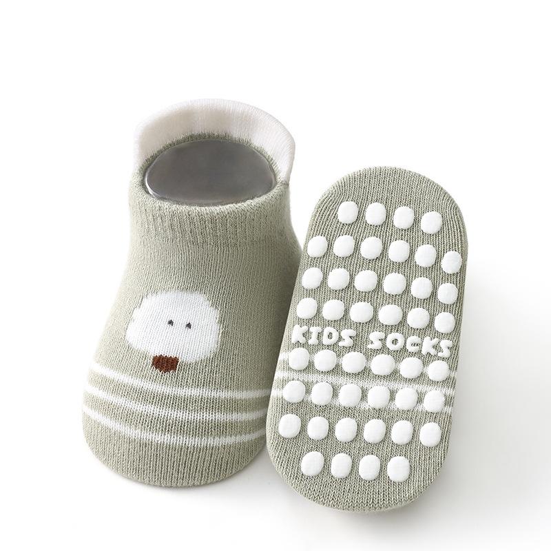 Baby Anti-Rutsch Socken Herbst Winter Baumwolle Gestrickt Kinder Cartoon Kurze Socken Lässig Säugling Kleinkind Bodensocken Für Mädchen Jungen 0-5 Jahre