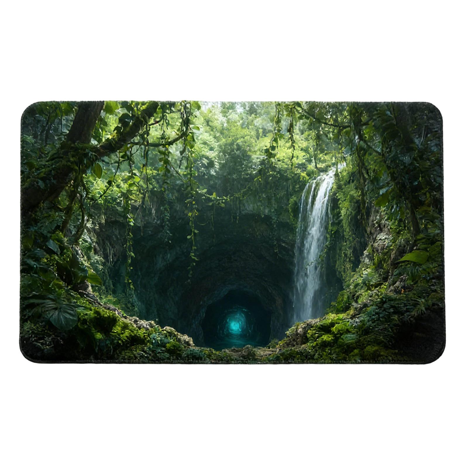 

Lava Flow Doormat Unique 3D Design for Home Decor | Volcanic Themed Rug Entrance Mat Anti Slip Carpet Can Be Machine Washed 40x60cm
