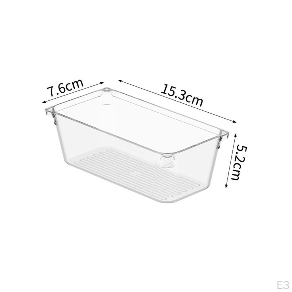 Clear Desk Drawer Organizer Cabinet Wardrobe Vanity Cosmetics Stationery Sundries Compartment