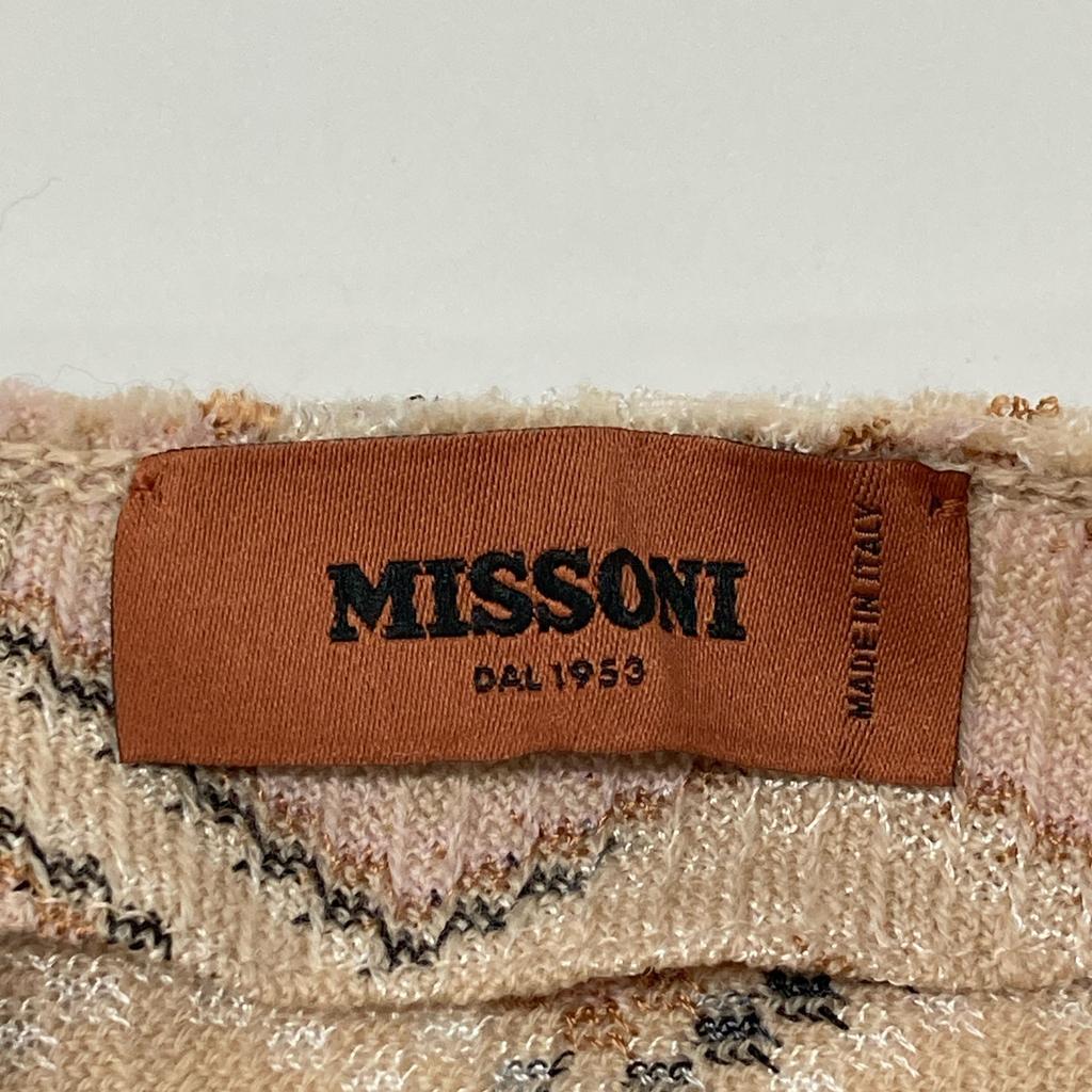 MISSONI Beige/pink pullover knit dress dress 42 pink beigeUsed
