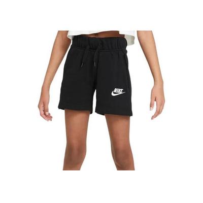 Logo Print Drawstring Sports Shorts Kids Bottoms Black DA1405-010