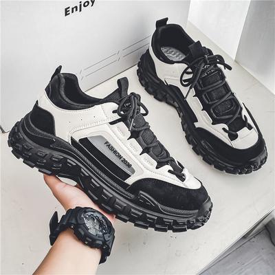 Fashion Tire Bottom Men's Casual Shoe Retro Comfort Mens Casual Sneakers Thick Bottom Outdoor Trendy All-match Casual Shoes for Men New