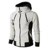 Men Zip Up High Collar Thick Fleece Lined Hoodie Winter Warmer Coat Jacket 25-26