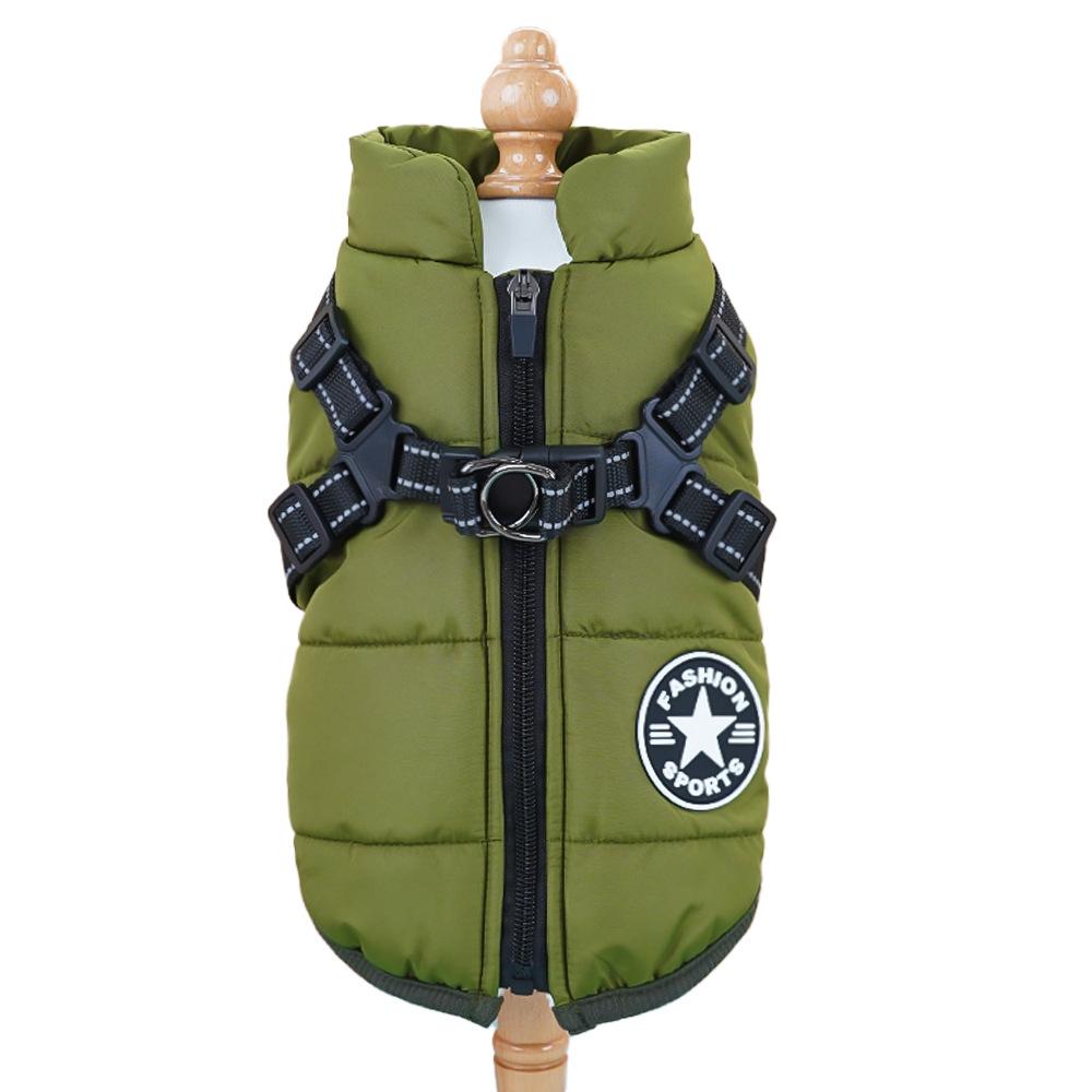 ZC1950 Clothing Clothes Pet Coat Dog Harness with for