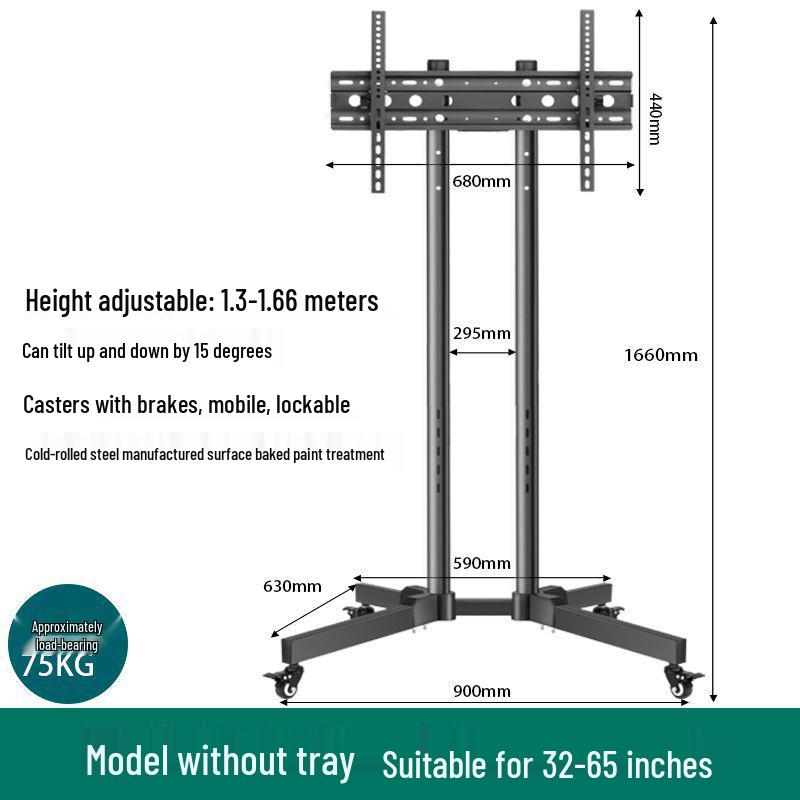 Universal Movable TV Stand with Wheels for 55-70 inch Screens
