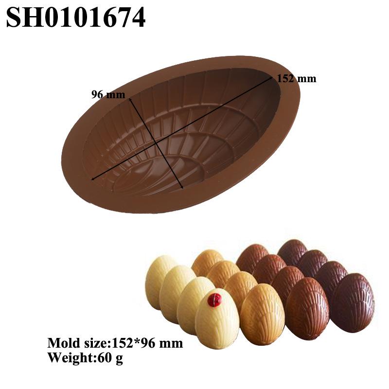 Easter Egg Silicone Mold for Goose, Duck, and Bird Shapes - French Flower Design Cake Mousse Mold